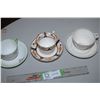 Image 1 : 3 Teacups and Saucers
