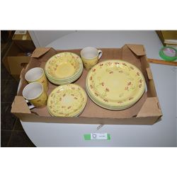 Pottery Plate and Cup Lot