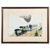 Image 1 : Mount Washington Railway, Water color on paper