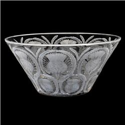 Lalique Clear and Frosted Glass Bowl