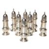 Image 1 : .800 American Silver Set of Salts and Peppers