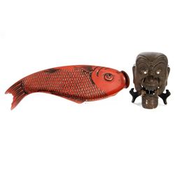 Japanese Trade Sign and Mask