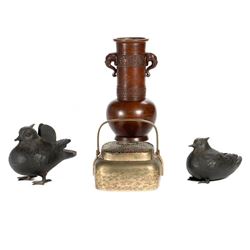 Collection of Japanese Bronze and Metal Decorations