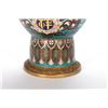 Image 2 : A Pair of 19th Century Cloisonne Enamel and Gilt Bronze Monk's Cap Ewer and Covers