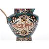 Image 3 : A Pair of 19th Century Cloisonne Enamel and Gilt Bronze Monk's Cap Ewer and Covers