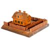 Image 1 : Tramp Art/Salesman's Sample Model of a Farmhouse