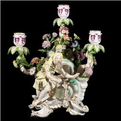 Meissen Porcelain Candelabra