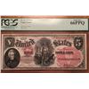 Image 1 : 1878 $5 Legal Tender Note PCGS 66PPQ