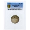 Image 1 : 1935 Palestine 50 Mils Silver Coin PCGS MS65