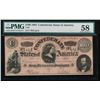Image 1 : 1864 $100 Confederate States of America Note PMG 58