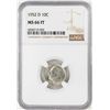 Image 1 : 1952-D Roosevelt Dime Coin NGC MS66FT