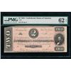 Image 1 : 1864 $2 Confederate States of America Note PMG 62EPQ