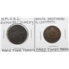 Image 1 : Lot of (2) Hard Times Tokens