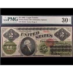 1862 $2 Legal Tender Note PMG 30EPQ