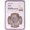 Image 1 : 1883-O $1 Morgan Silver Dollar Coin NGC MS62 Amazing Reverse Toning