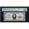 1929 $20 Johnson City National Bank Note PMG 58EPQ