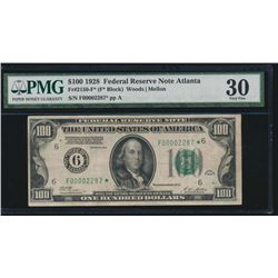 1928 $100 Atlanta Federal Reserve STAR Note PMG 30