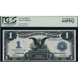 1899 $1 Black Eagle Silver Certificate PCGS 64PPQ