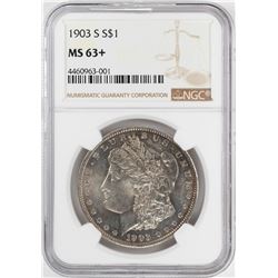 1903-S $1 Morgan Silver Dollar Coin NGC MS63+