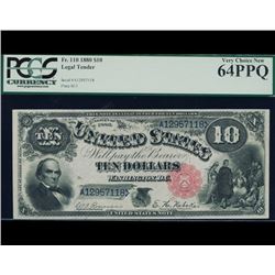 1880 $10 Legal Tender Note PCGS 64PPQ