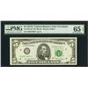 Image 1 : 1977A $5 Cleveland Federal Reserve STAR Note PMG 65EPQ