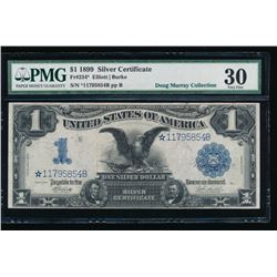 1899 $1 Black Eagle Silver Certificate STAR Note PMG 30