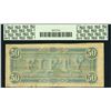 Image 2 : 1864 $50 Confederate States of America Note PCGS 50