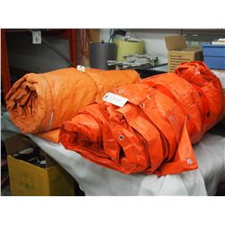 2 X THE MONEY Construction Tarps