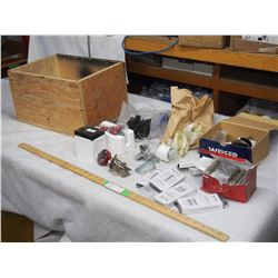 Hardware Misc w/ Wooden Box