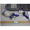 Image 2 : Air Powered Gravity Feed Spray Gun & Auto Detailing Spray Gun Kit w/ Case (Mastercraft)