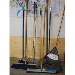 Brooms,Rake & Misc