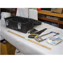 Stanley Plastic Toolbox w/ Saws & Misc