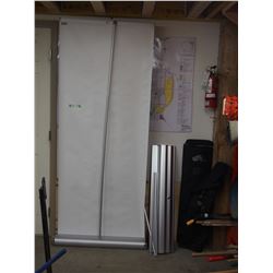 Tradeshow Advertising stands w/ carry cases (2) 36" wide