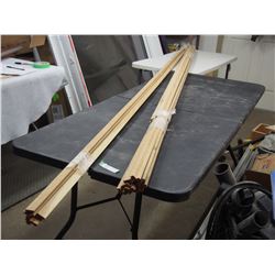 Wood trim various lengths (shortest 98" longest 146")