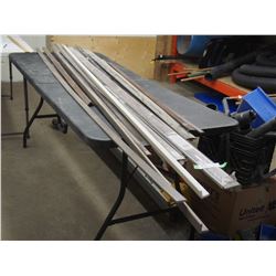 Wood trim, mouldings various colors and lengths (shortest 59" longest 100")