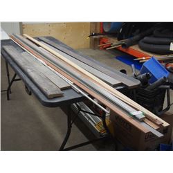 Wood trim various colors and lengths (shortest 39" longest 97")