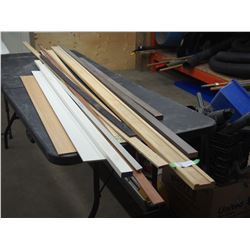Wood trim various colors and lengths (44" to 96")