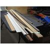 Image 1 : Wood trim various colors and lengths (44" to 96")