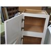 Image 2 : (2) wooden wall cabinets (15" X 12" X 37.25") (14" x 13" X 48")