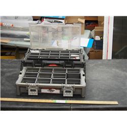 Husky plastic toolbox with contents
