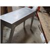 Image 5 : Wooden 3 drawer table, metal wrap (51" X 15.5" X 30" high)