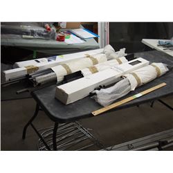 Picket pkg railings (black and brown)