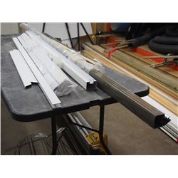 Metal railing (white and brown)