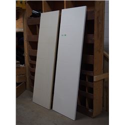 (2) wooden doors 24" X 80"
