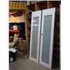 Image 1 : 2 X THE MONEY Wooden doors with windows 24" X 80"