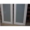 Image 3 : 2 X THE MONEY Wooden doors with windows 24" X 80"