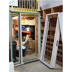(2) Wooden door frames 33.5" X 81" & 54" X 83.5" no doors