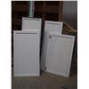 Image 1 : (4) wooden cabinet doors (17" X 48" to 23.75" X 37.25")