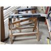 Image 1 : 2 wooden saw horses