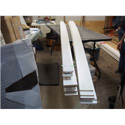 2 X THE MONEY Wood Mouldings 12 pieces total 14ft to 16ft long, 3" to 4" wide